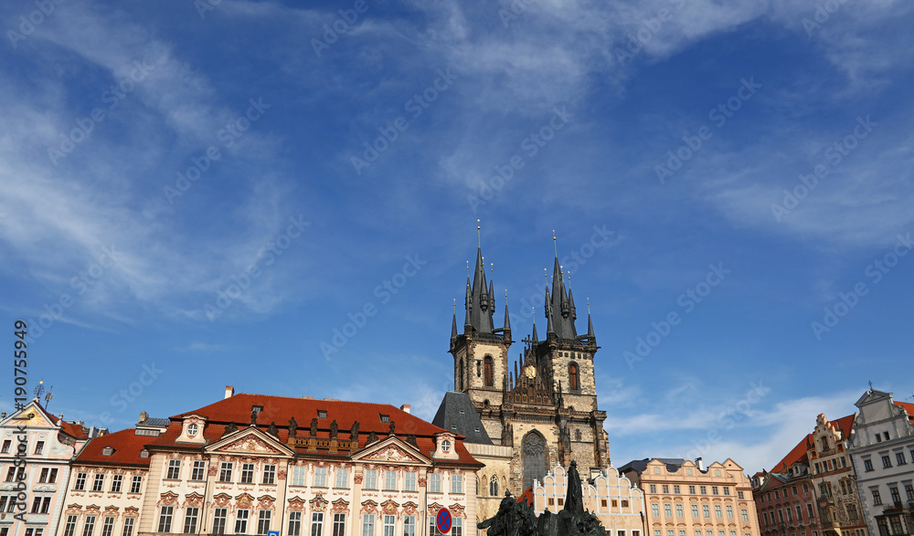 Historical Old Town square in Prague, Czech