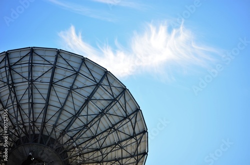 Antenna aimed at the sky