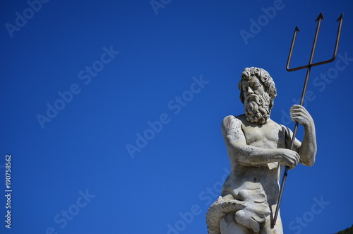 Sculpture of the god Neptune