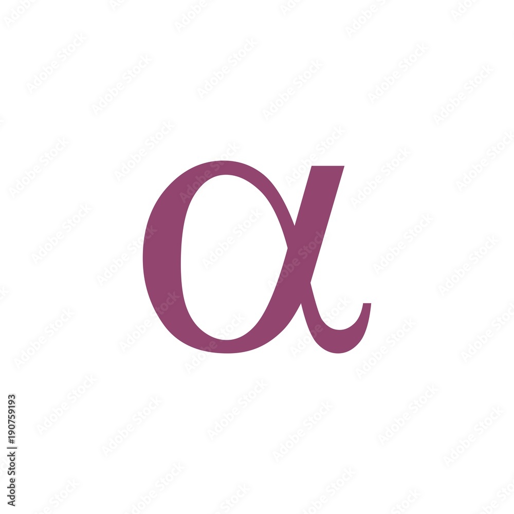 letter alpha greek symbol logo vector letter alpha greek symbol logo vector