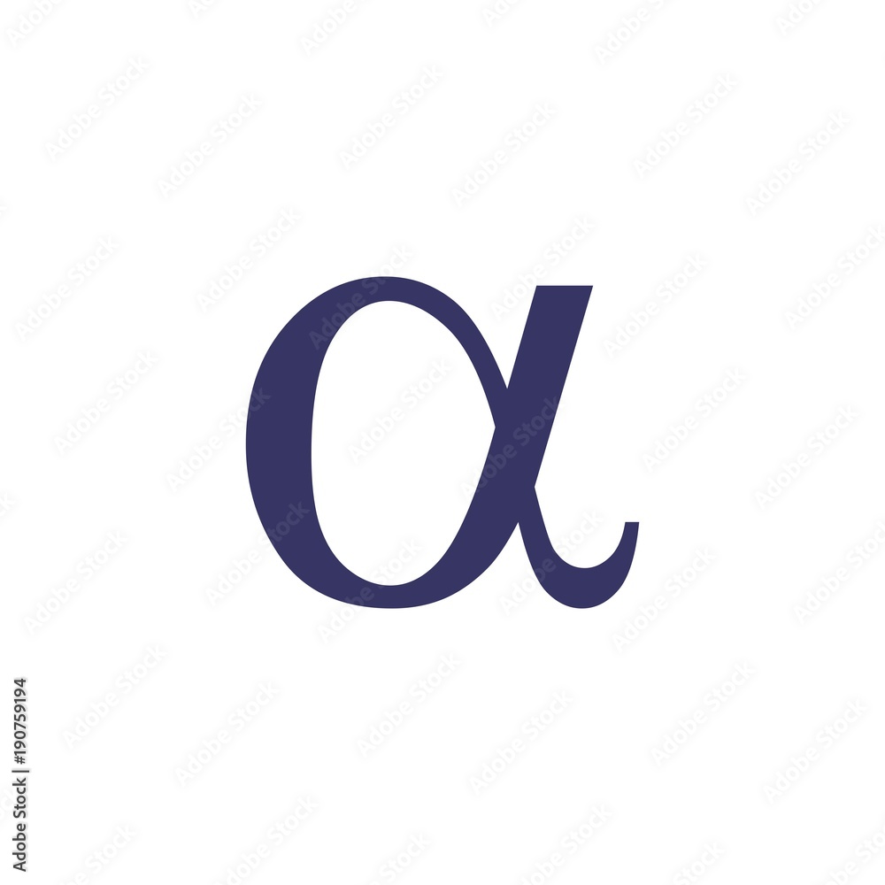 letter alpha greek symbol logo vector letter alpha greek symbol logo vector