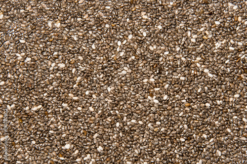 Chia seeds isolated on white background