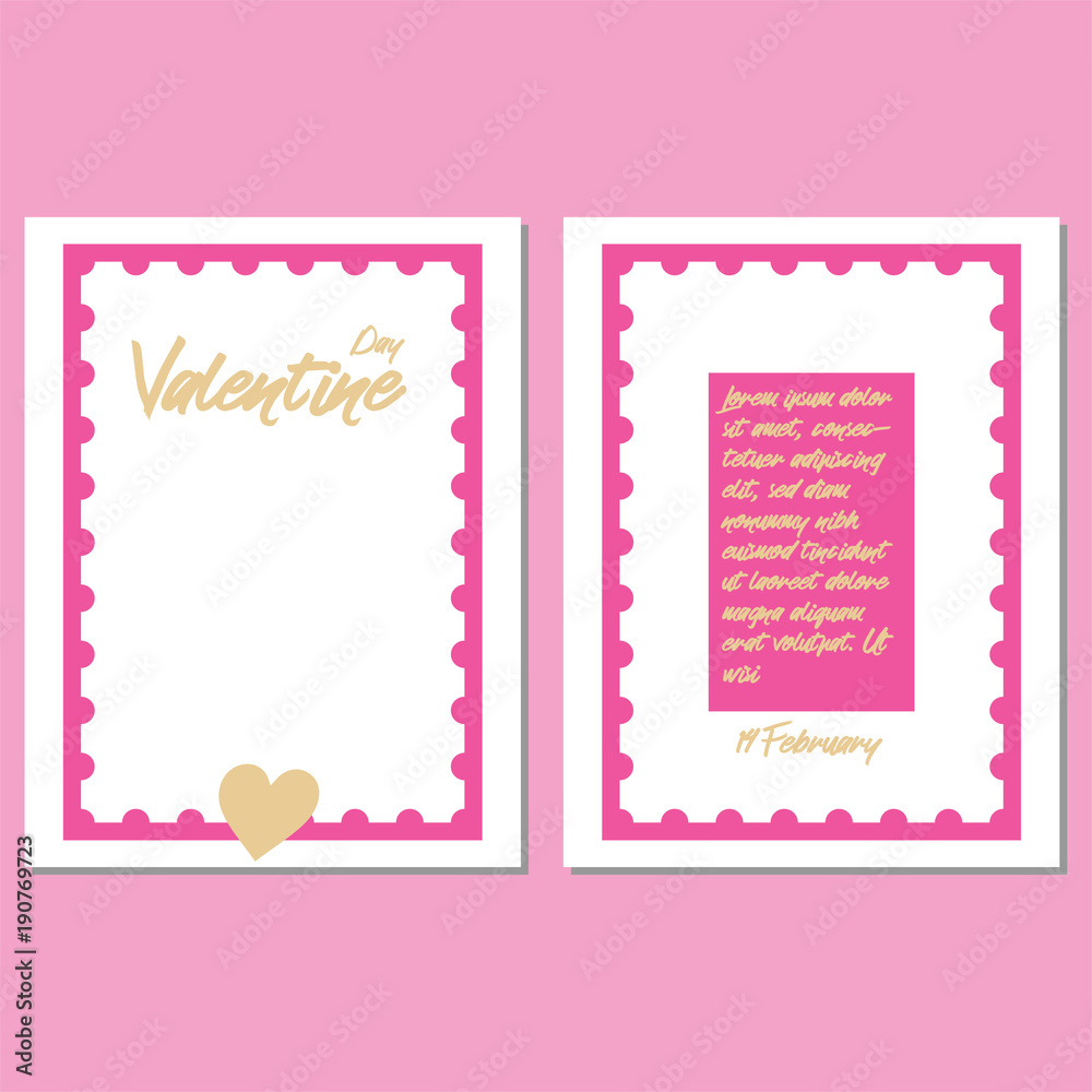 Valentines day party greeting cards