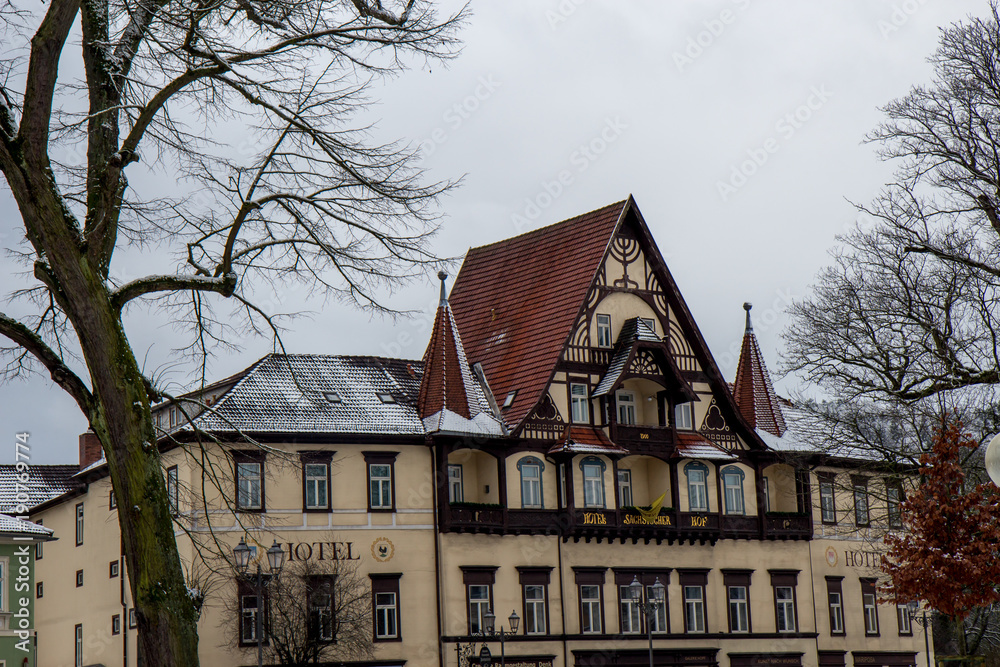 Meiningen, Germany, Thüringen, Old Town Historic Architectur