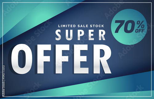 modern offer and sale discount poster voucher template banner design