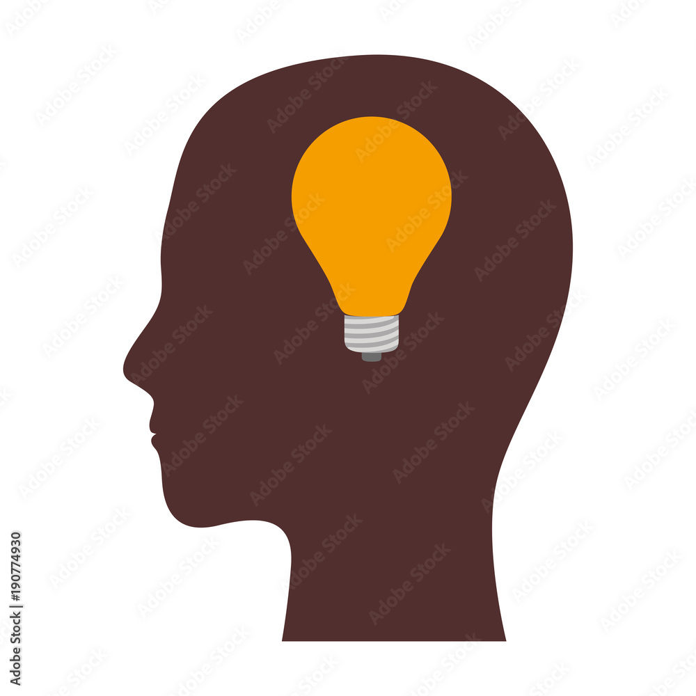 human head face brain science mind intelligence vector illustration human head face brain science mind intelligence vector illustration