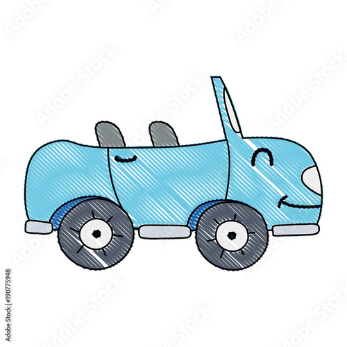grated kawaii smile sport car transport