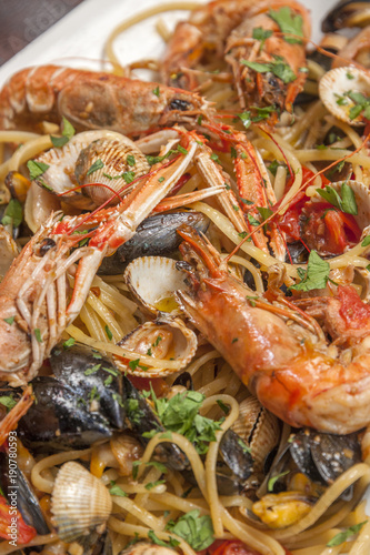 Spaghetti au fruits de mer © DAVID