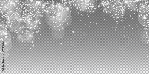 Fotografie Falling hearts valentine background