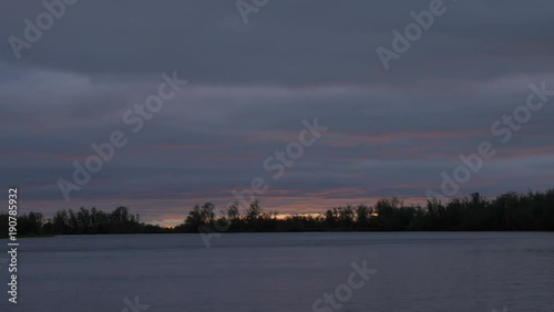 Red Sunrise reflecting in the river1 photo