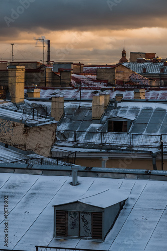 Sankt Peterburg winter landscape, Russian Federation, January © irimeiff