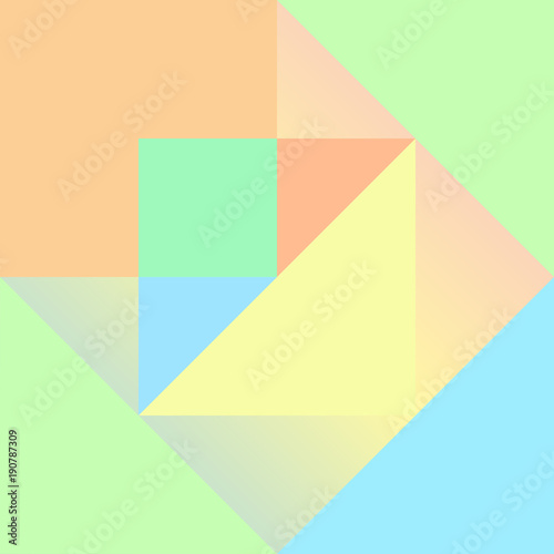 Geometric background in pastel colors.