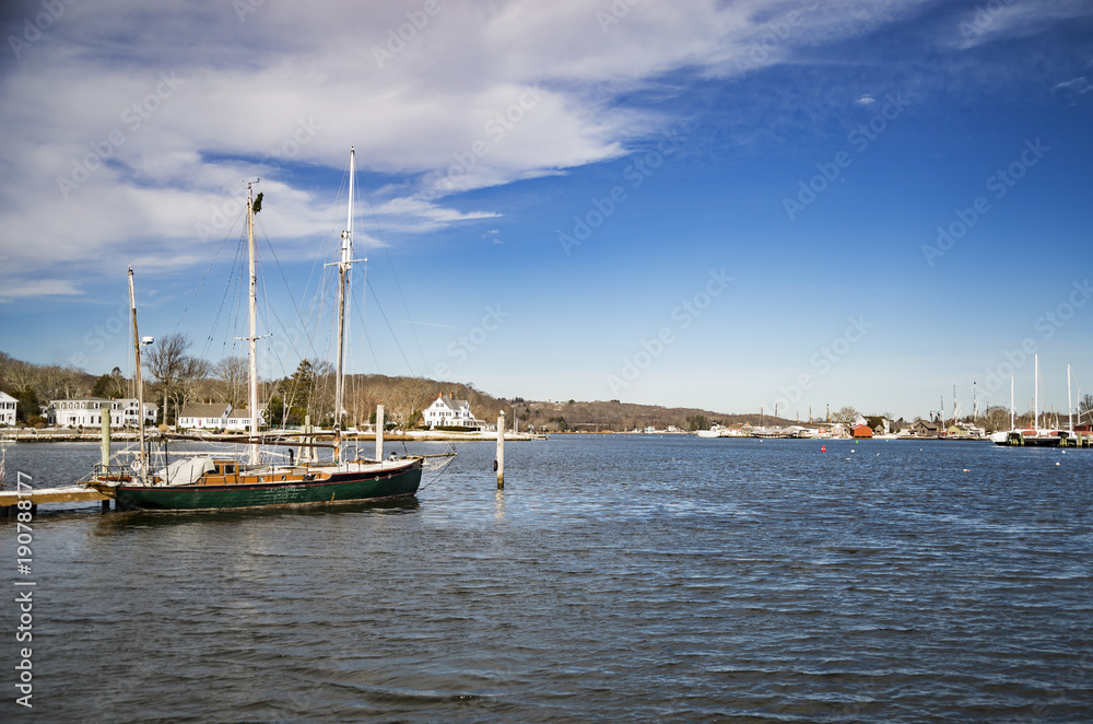 View of Mystic river, Connecticut