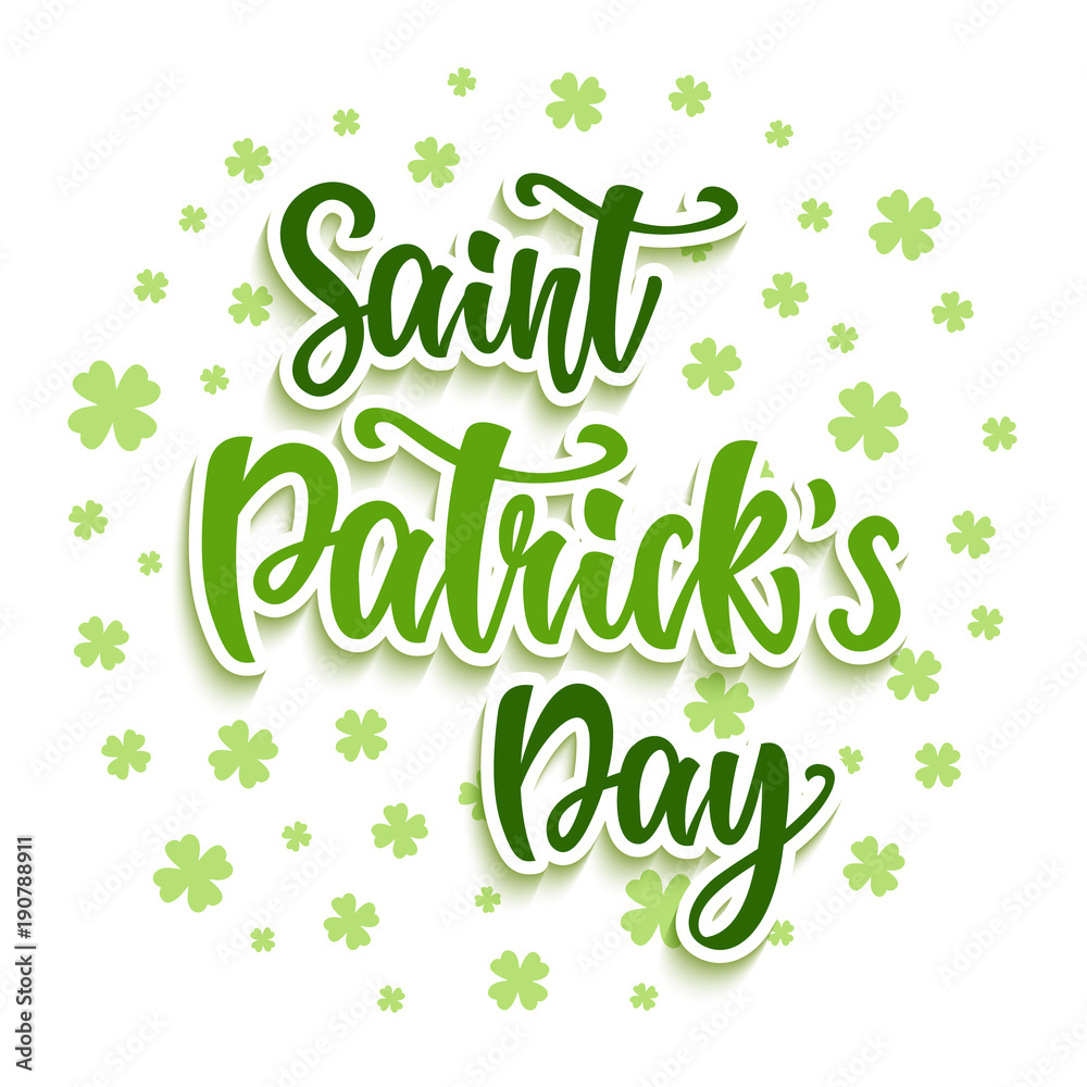 Saint Patrick's Day greeting poster