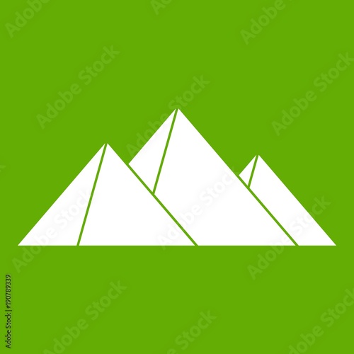Pyramids icon green