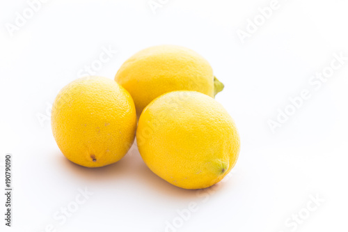 lemons on a white background.