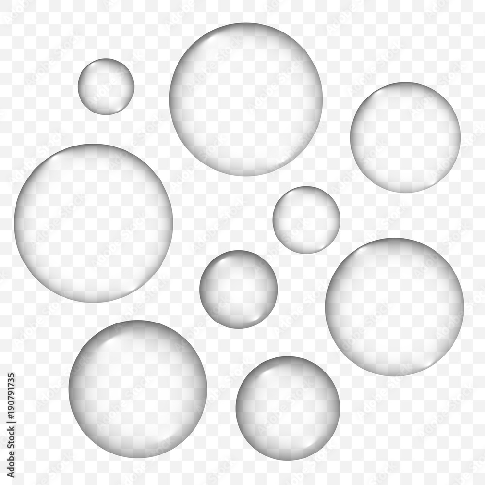 Vector air bubbles texture set isolated Vector air bubbles texture set isolated