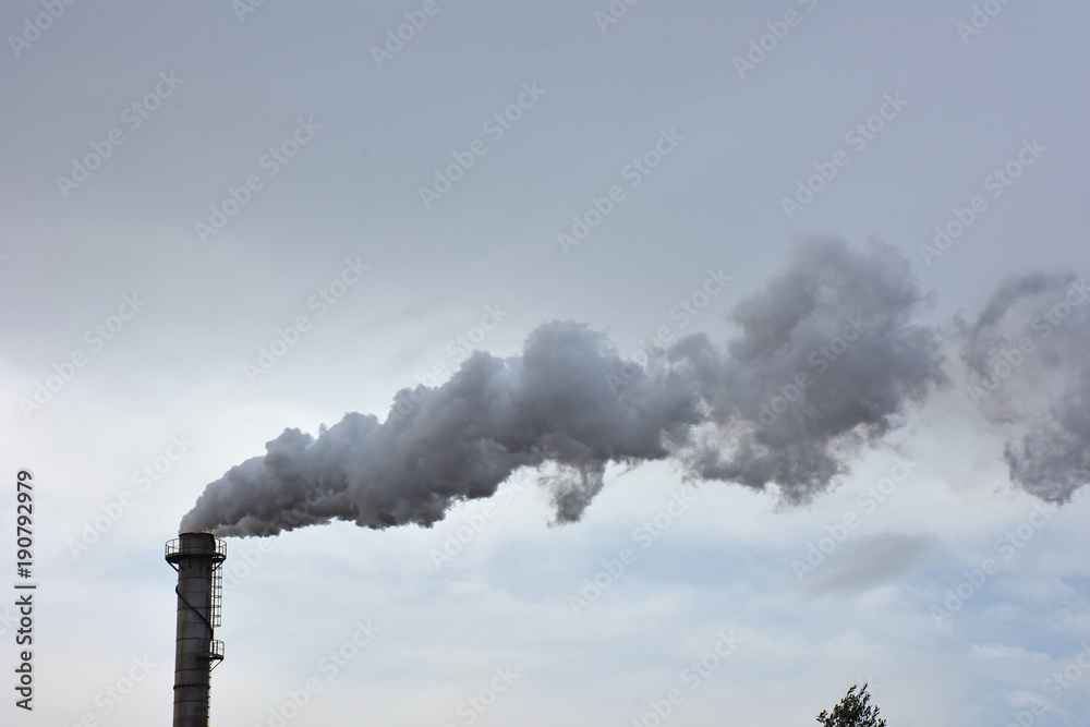 Industry chimney that emanates exhaust vapors. Industry chimney that emanates exhaust vapors.