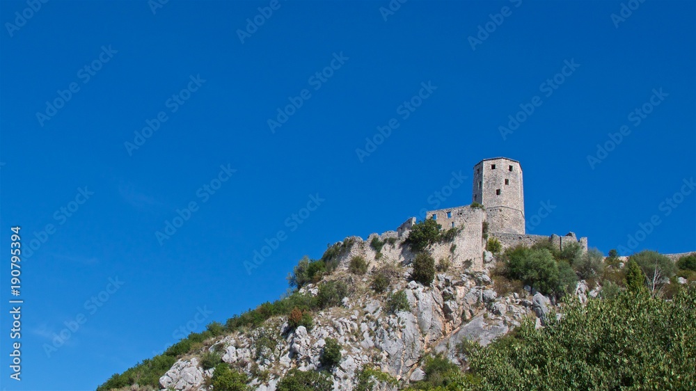 Pocitelj Fortress build in the 19th Century still stands in Bosnia & Herzegovina 