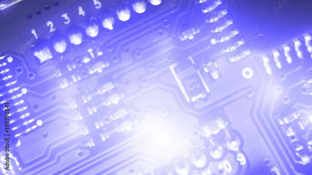 Futuristic technological concept. Visualization of the work of electronic equipment and gadgets. Streams of electrons. Smooth motion and rotation. Shallow depth of field. Futuristic technological concept. Visualization of the work of electronic equipment and gadgets. Streams of electrons. Smooth motion and rotation. Shallow depth of field.