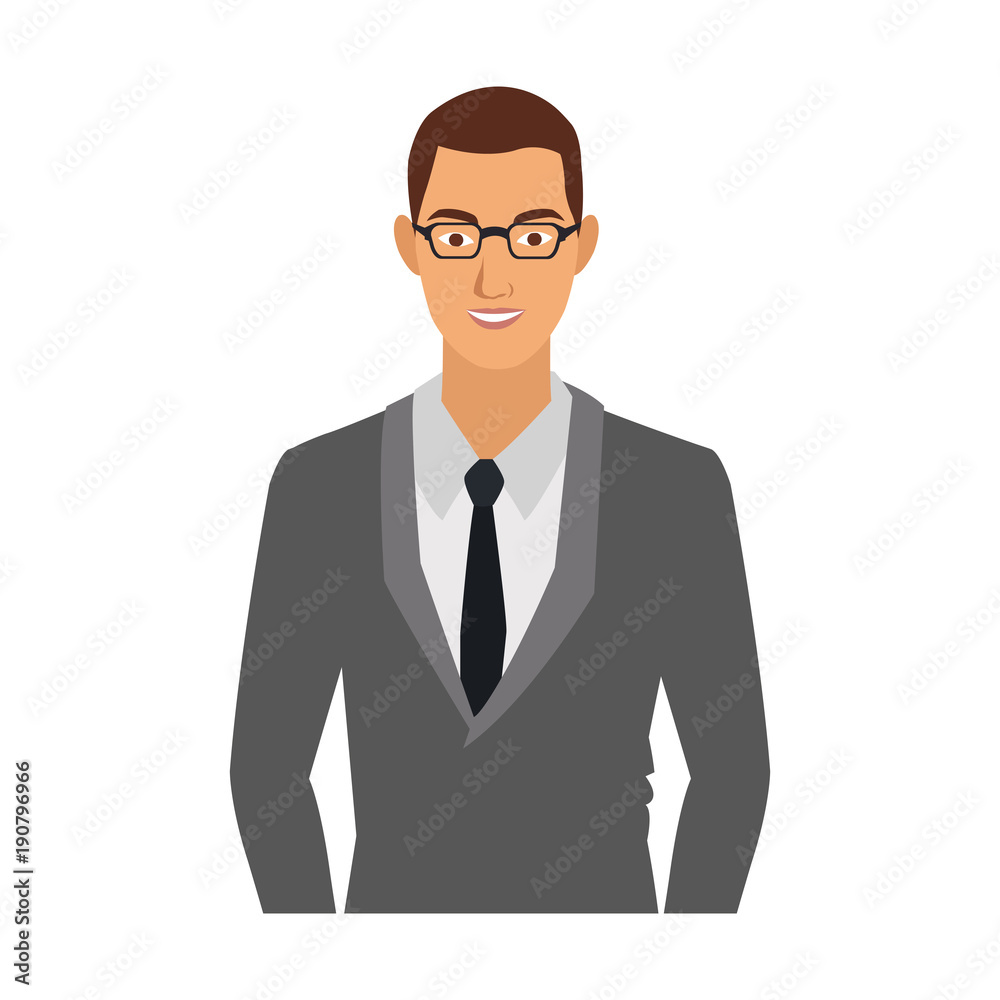 Businessman cartoon profile icon vector illustration graphic design Businessman cartoon profile icon vector illustration graphic design