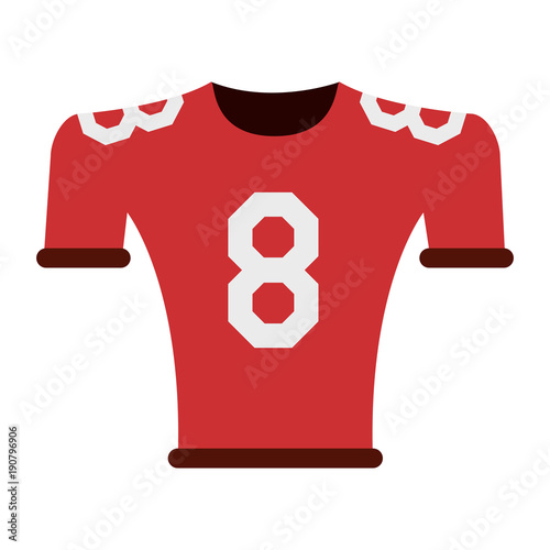 American football tshirt icon vector illustration graphic design