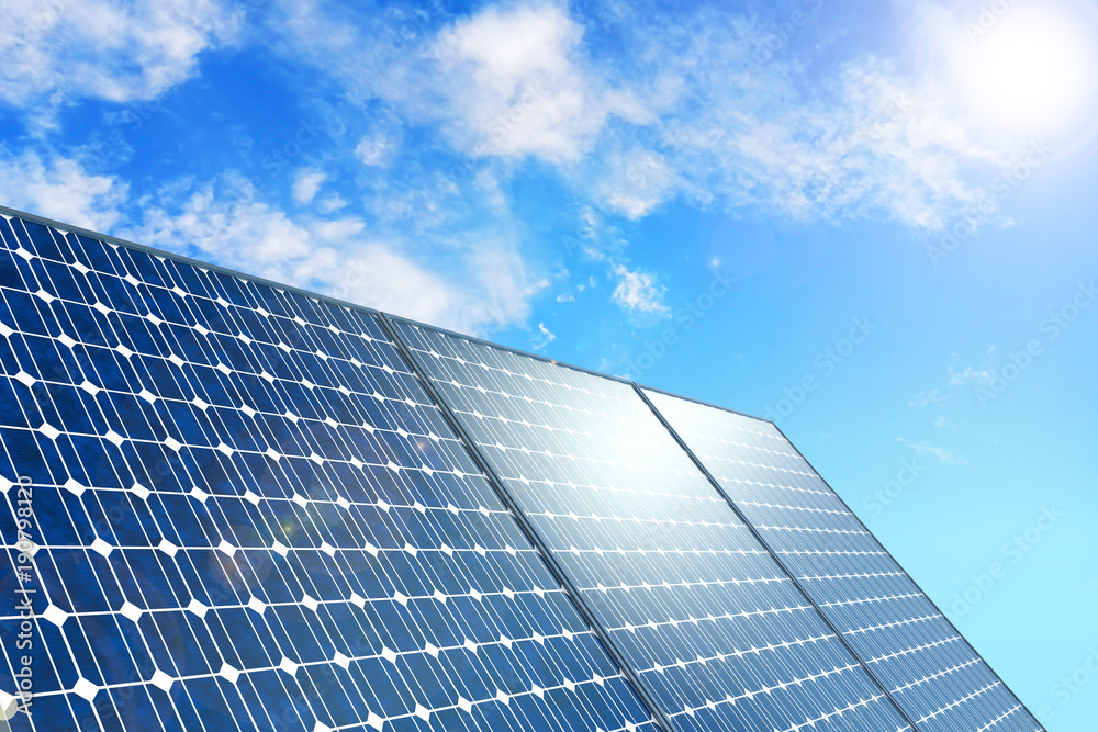 Obraz premium Solar panels, Renewable energy