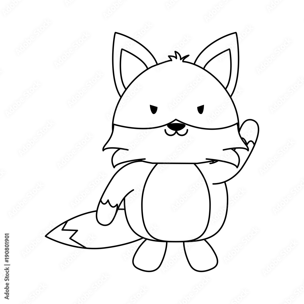 Cute fox cartoon icon vector illustration graphic design Cute fox cartoon icon vector illustration graphic design