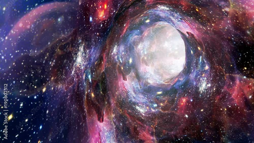 Time Vortex Portal in Space Seamless Loop