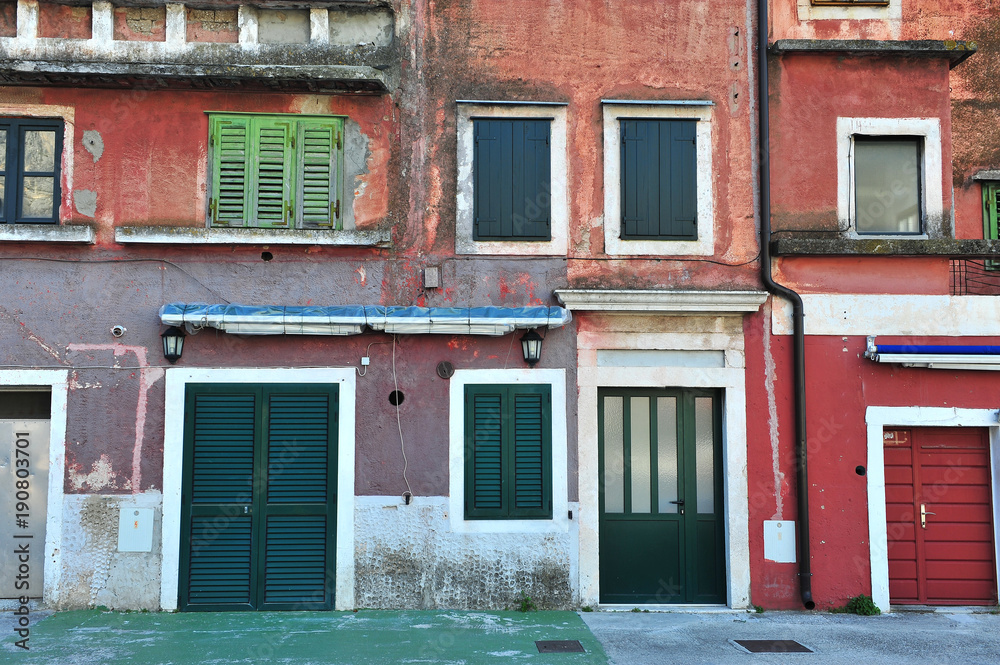 Facade of an old house Facade of an old house