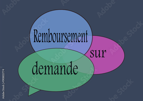 bulles"remboursement sur demande'