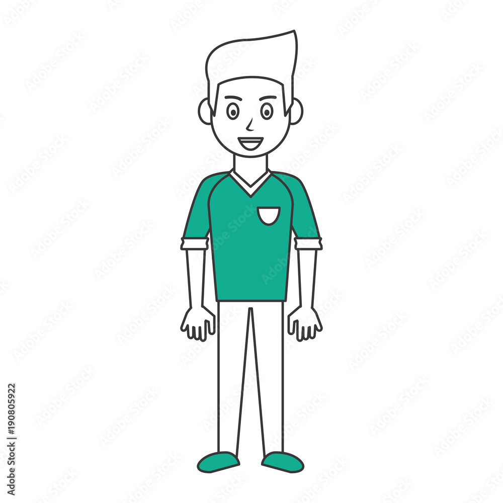 Young man cartoon icon vector illustration graphic design Young man cartoon icon vector illustration graphic design