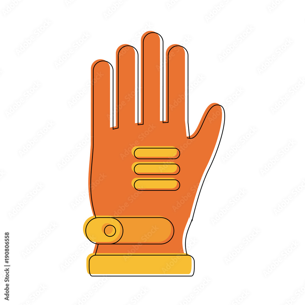 Fototapeta premium Winter glove isolated icon vector illustration graphic design