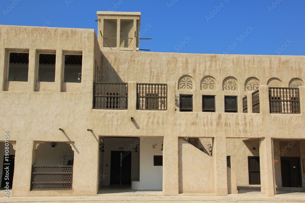 Obraz premium Windturm beim Sheikh Saeed Al Maktoum House Dubai Vereinigte Arabische Emirate
