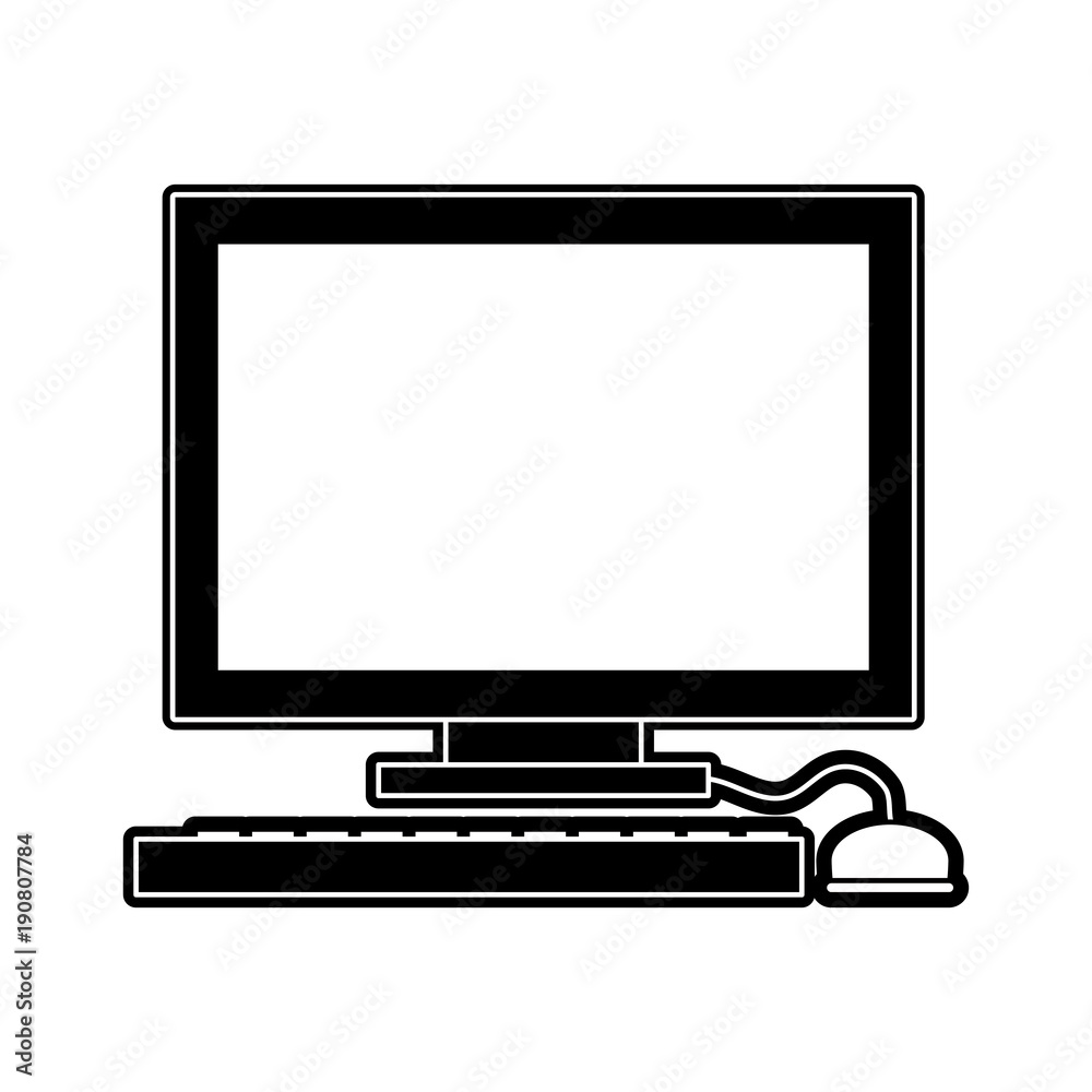 Computer screen and cpu icon vector illustration graphic design Computer screen and cpu icon vector illustration graphic design