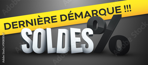 Obraz na płótnie Soldes Dernière Démarque w salonie