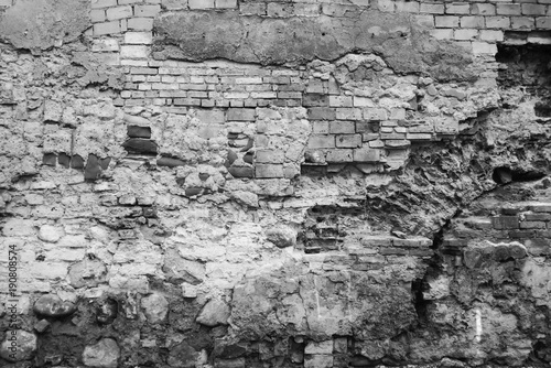 Mixed brick walls