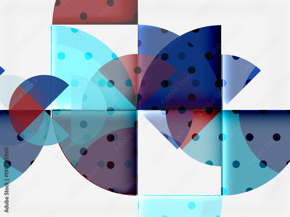 Geometric circle abstract banner