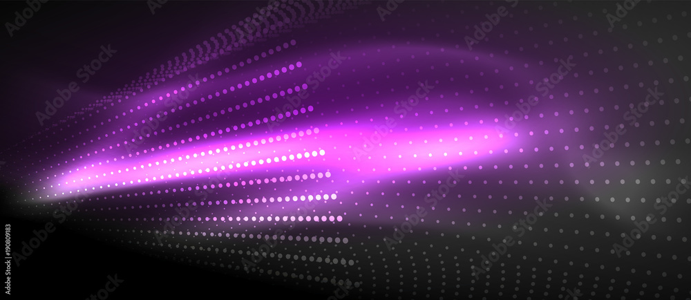 Neon light effects, particles Neon light effects, particles
