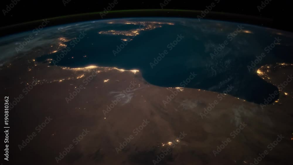 2 videos in1. Planet Earth seen from the ISS. Elements of this video furnished by NASA.