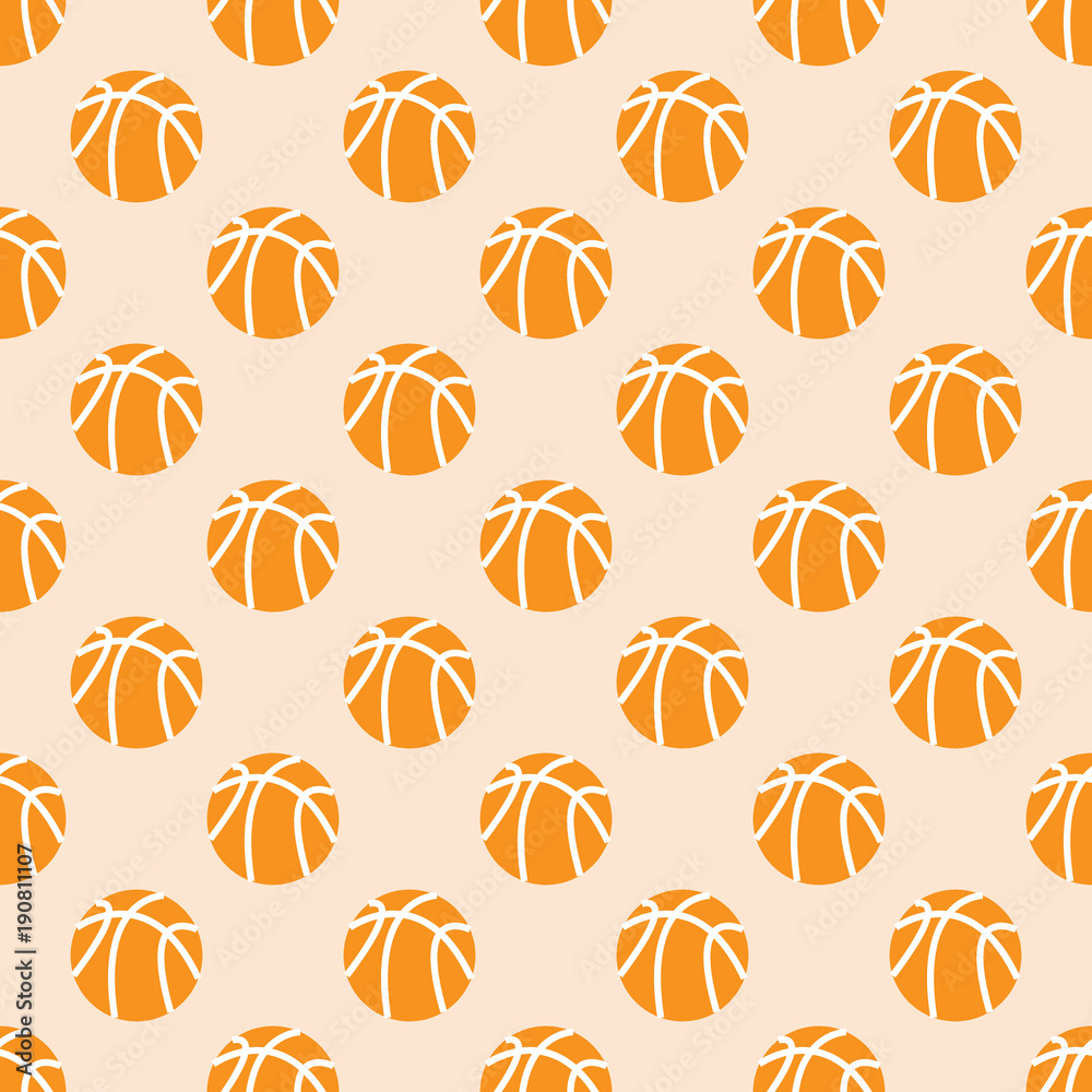 Basketball seamless pattern background