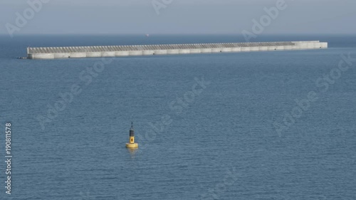 Wallpaper Mural Breakwater and buoy in harbor Torontodigital.ca