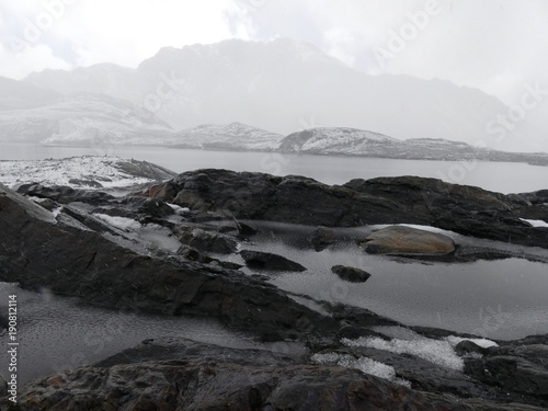 Glacier de Pastoruri à Huaraz dans la Cordillère des Andes au Pérou