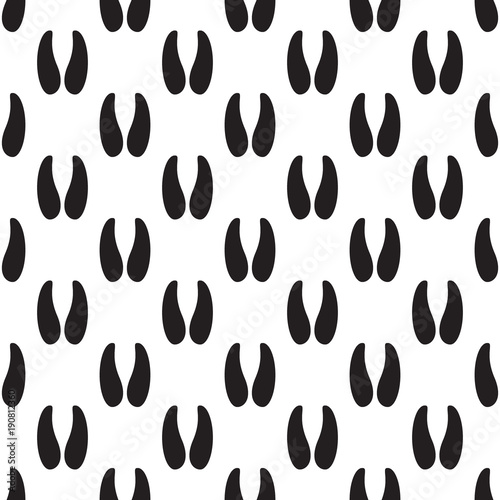sheep footprint seamless pattern background
