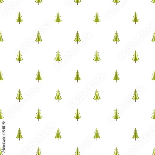 larch tree pattern seamless in flat style for any design