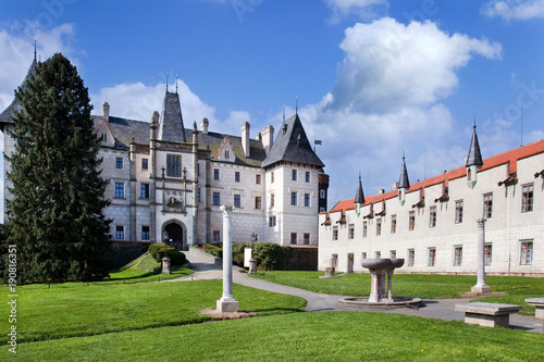 renaissance castle Zleby near town Caslav  Central Bohemian region  Czech republic