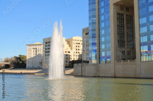 Architectural style in Montpellier, Herault, France
