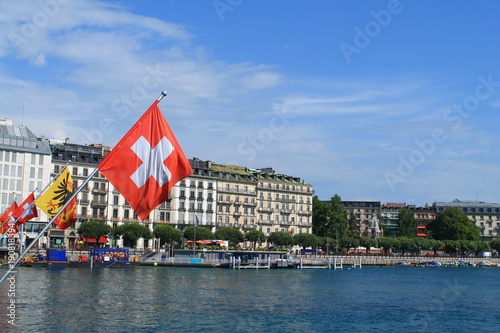 Ville de Genève et son lac, Suisse