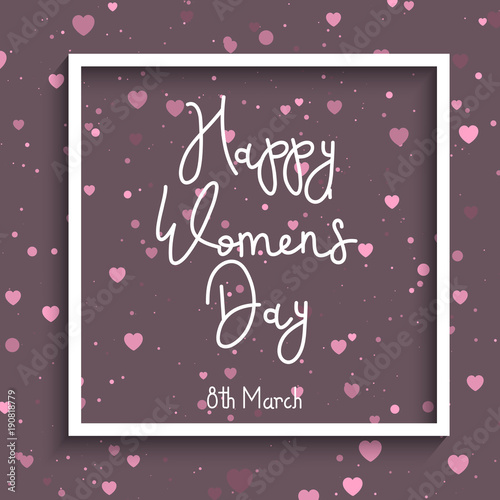 Women's Day heart background