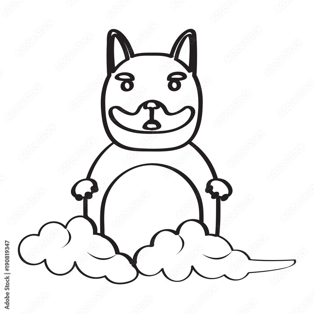 Dog character cartoon
